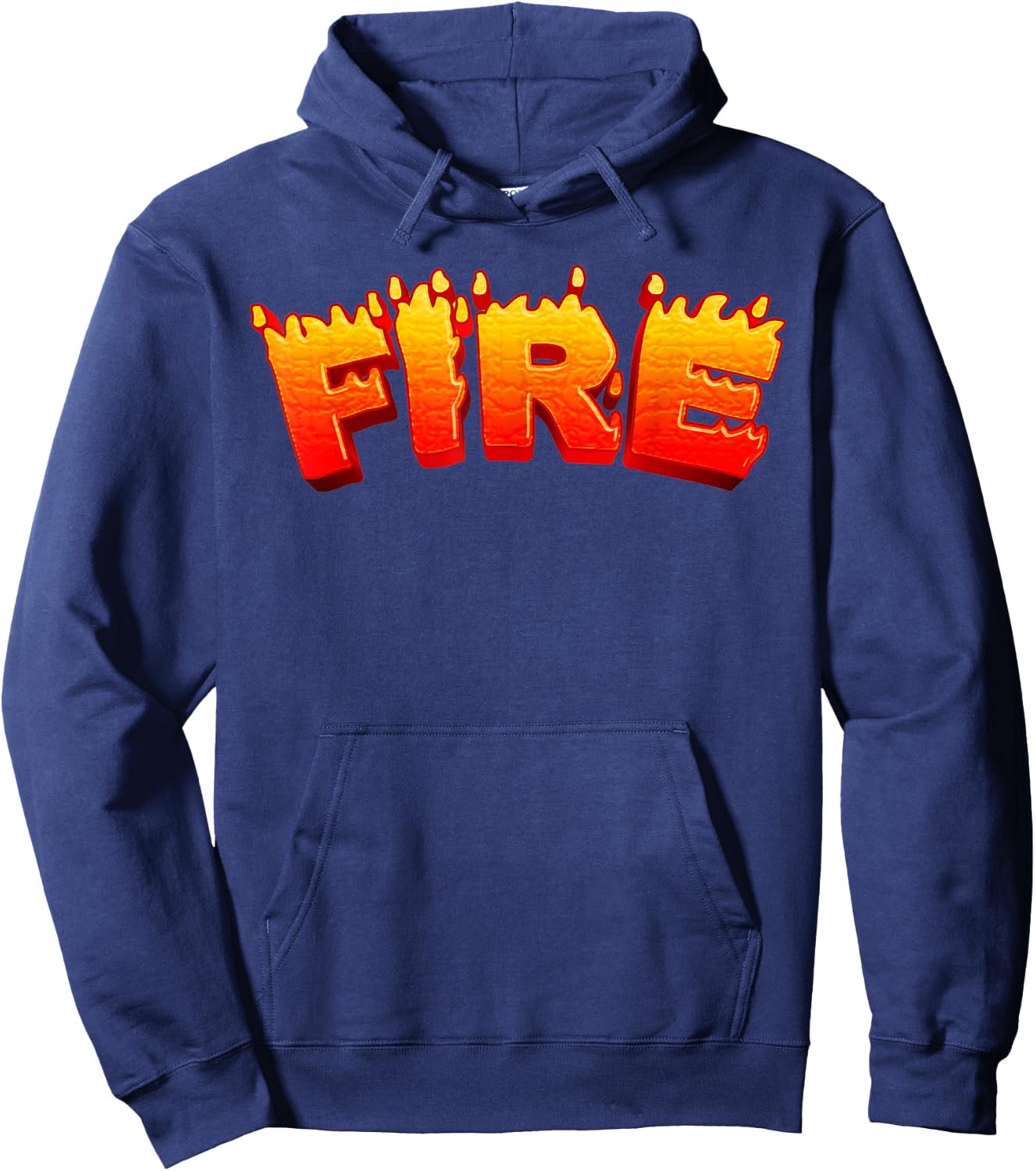 FIRE Funny Halloween Party Costume Hoodie - Hoodie | Navy