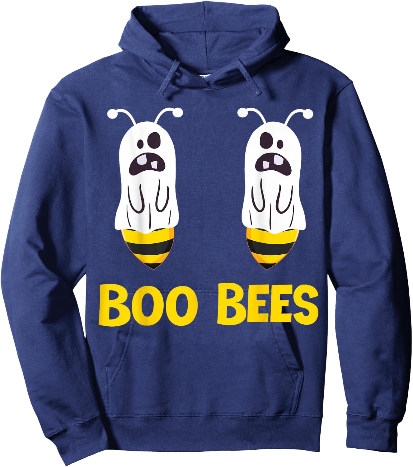 Boo Bees Ghost Funny Couples Halloween Costume Funny Boobies Hoodie - Hoodie | Navy