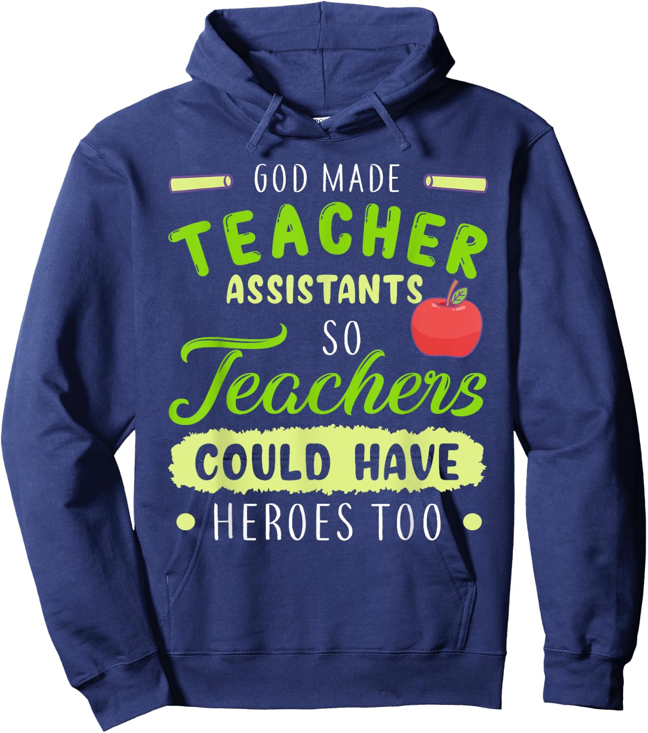 Teacher Teaching Assistant Aide Funny Hero Gift Women Hoodie - Hoodie | Navy