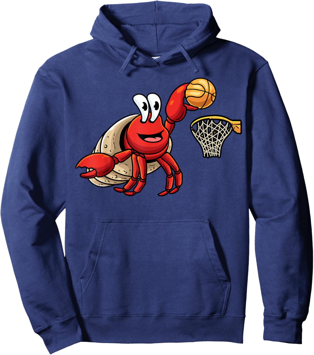 Hermit Crab Basketball Player Sea Animal Hoodie - Hoodie | Navy