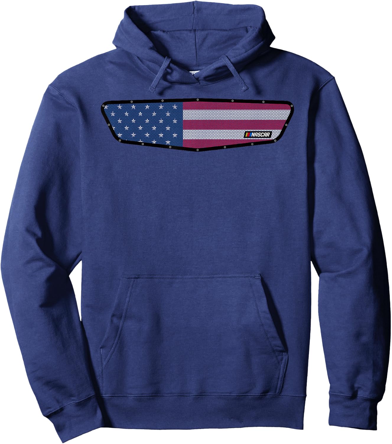 Nascar American Flag Grille Hoodie - Hoodie | Navy