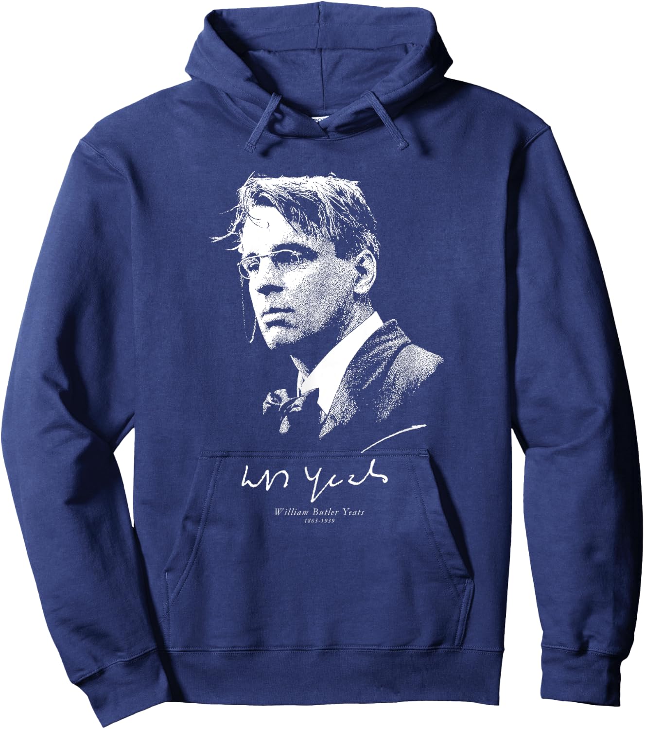 W B Yeats-Irish Poet Potry Literature Books Hoodie - Hoodie | Navy