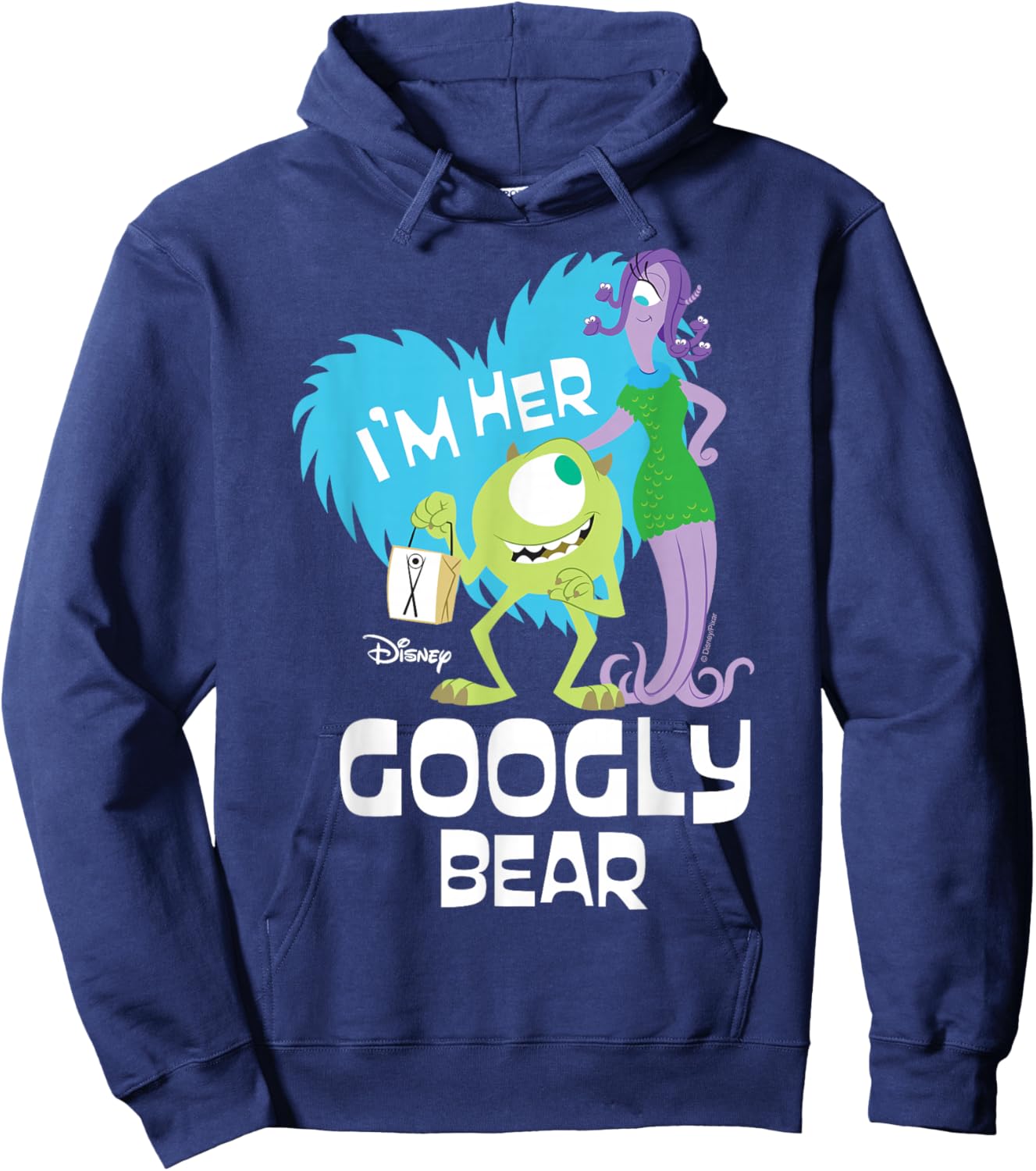 Disney Monsters Inc. - I'm Her Googly Bear Hoodie - Hoodie | Navy
