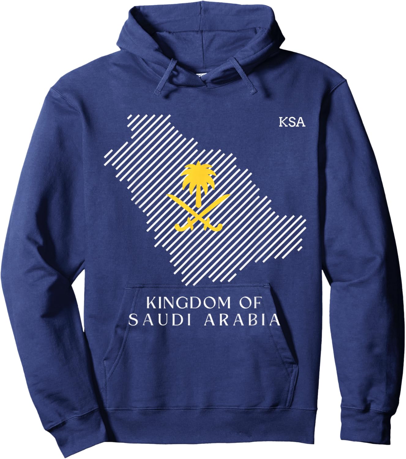 National Day of Saudi Arab, Kingdom of Saudi Arabia Flag KSA Hoodie - Hoodie | Navy