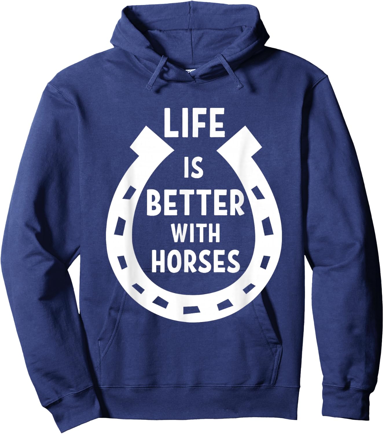 Life is better with Horses Hoodie - Hoodie | Navy