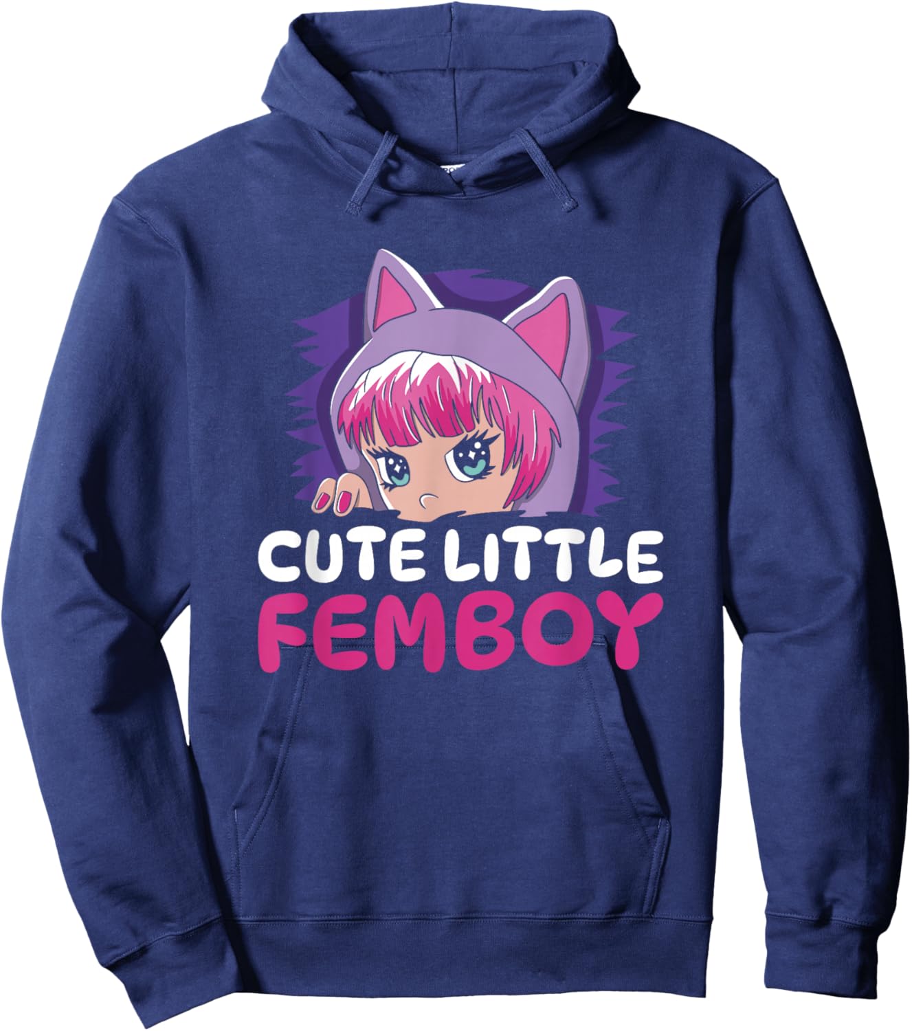 Anime Kawaii Japan - Cosplay Japanese Manga Femboy Anime Hoodie - Hoodie | Navy