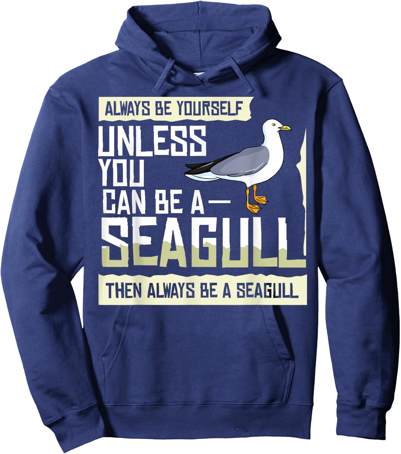 Seagull Seabird Gift Sea Gull Bird Hoodie - Hoodie | Navy