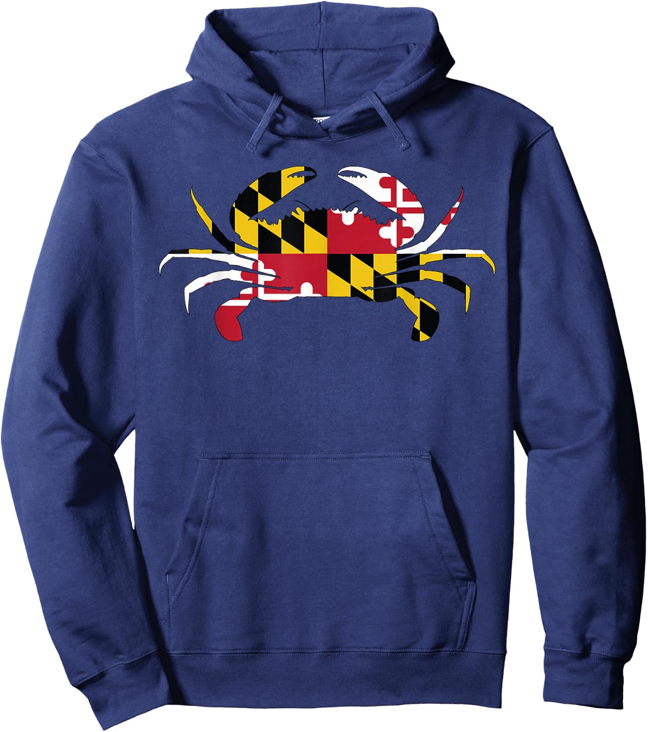Maryland Crab State Pride Flag Hoodie - Hoodie | Navy