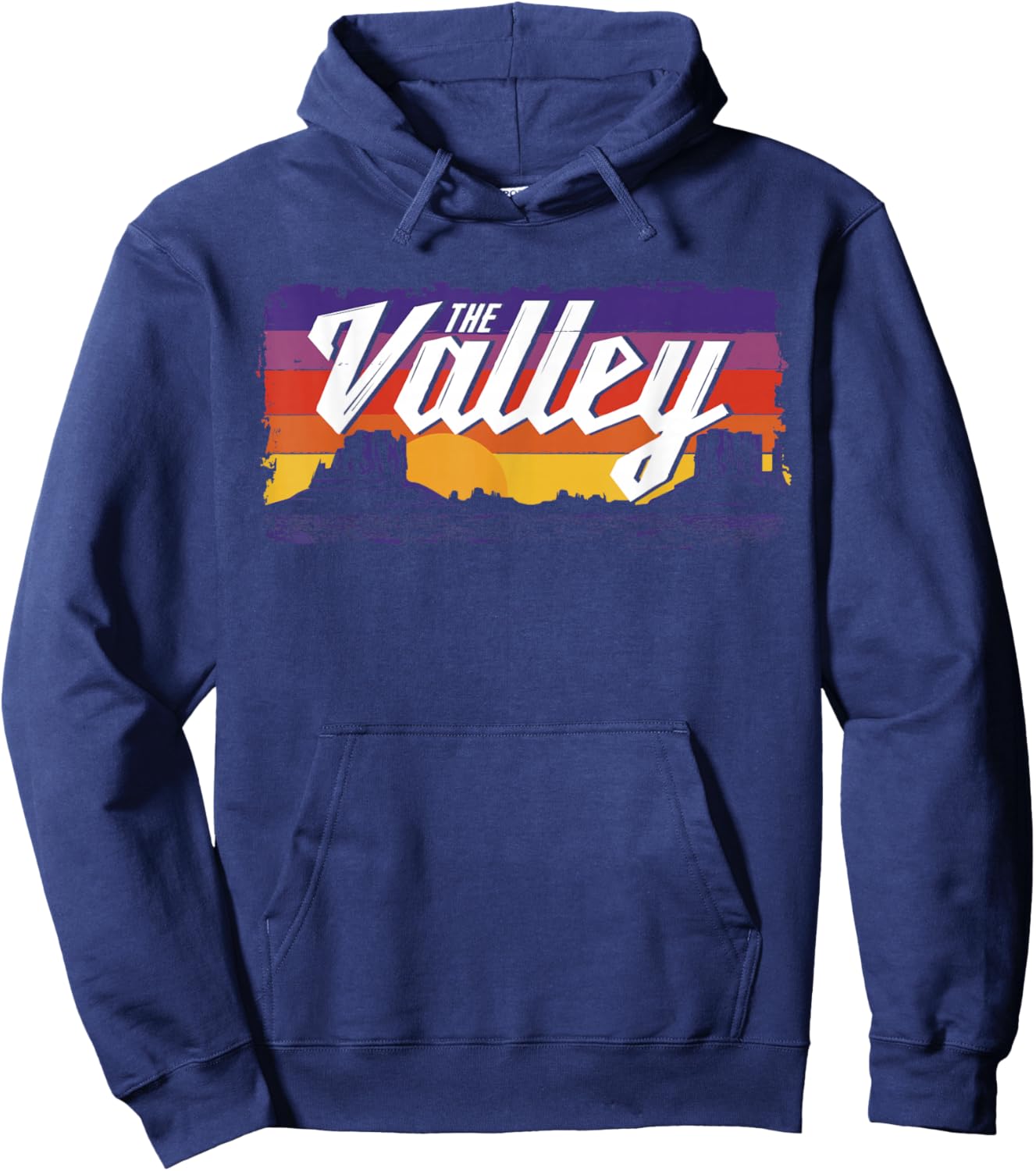The Classic Valley Vintage Sunset Phoenix Arizona Hoodie - Hoodie | Navy