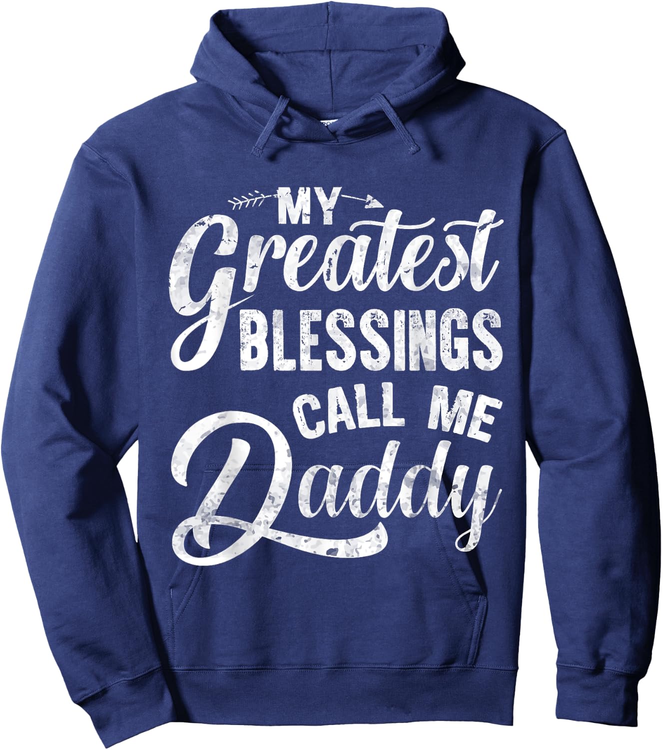 My Greatest Blessings Call Me Daddy Vintage Gift Father Hoodie - Hoodie | Navy