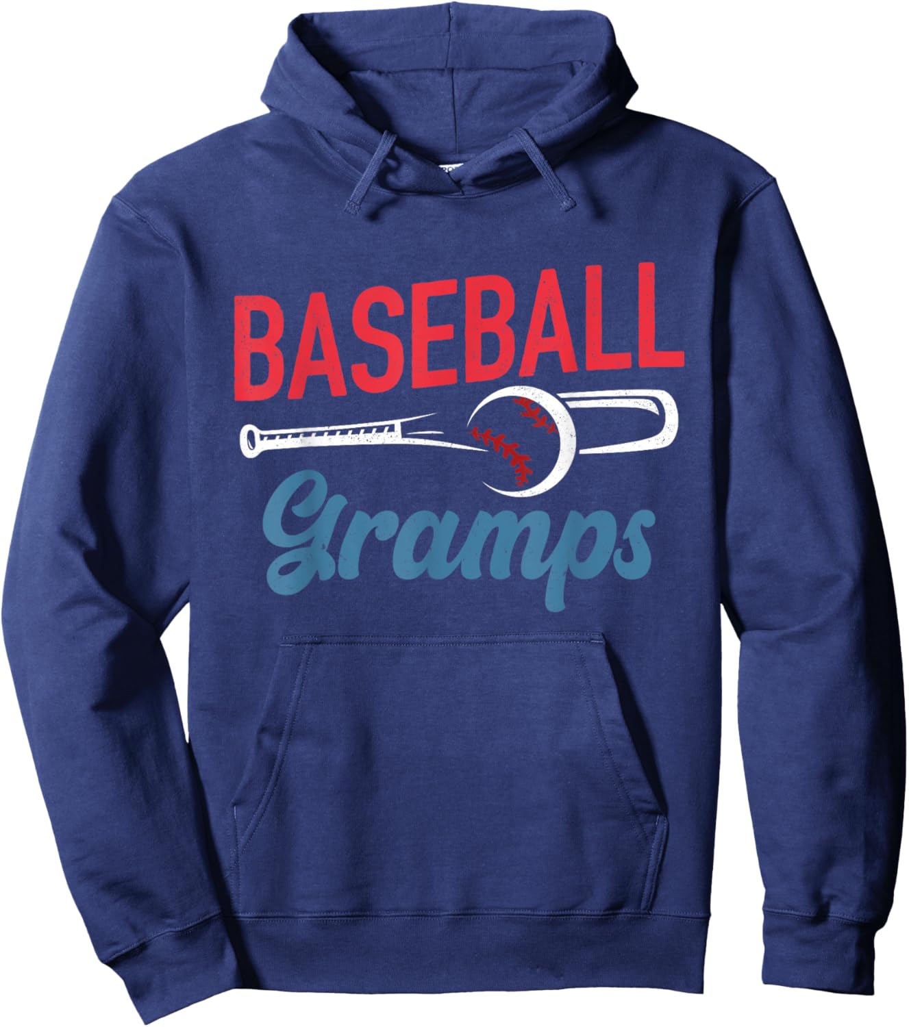 Baseball Gramps Life Happy Father's Day Dad Grandpa Men Hoodie - Hoodie | Navy
