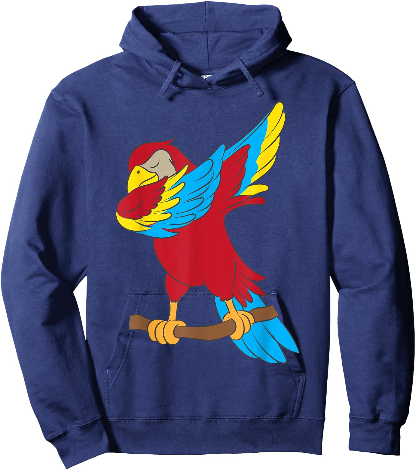 Cool Parrot Art Women Pet Bird Tropical Parrot Lover Hoodie - Hoodie | Navy