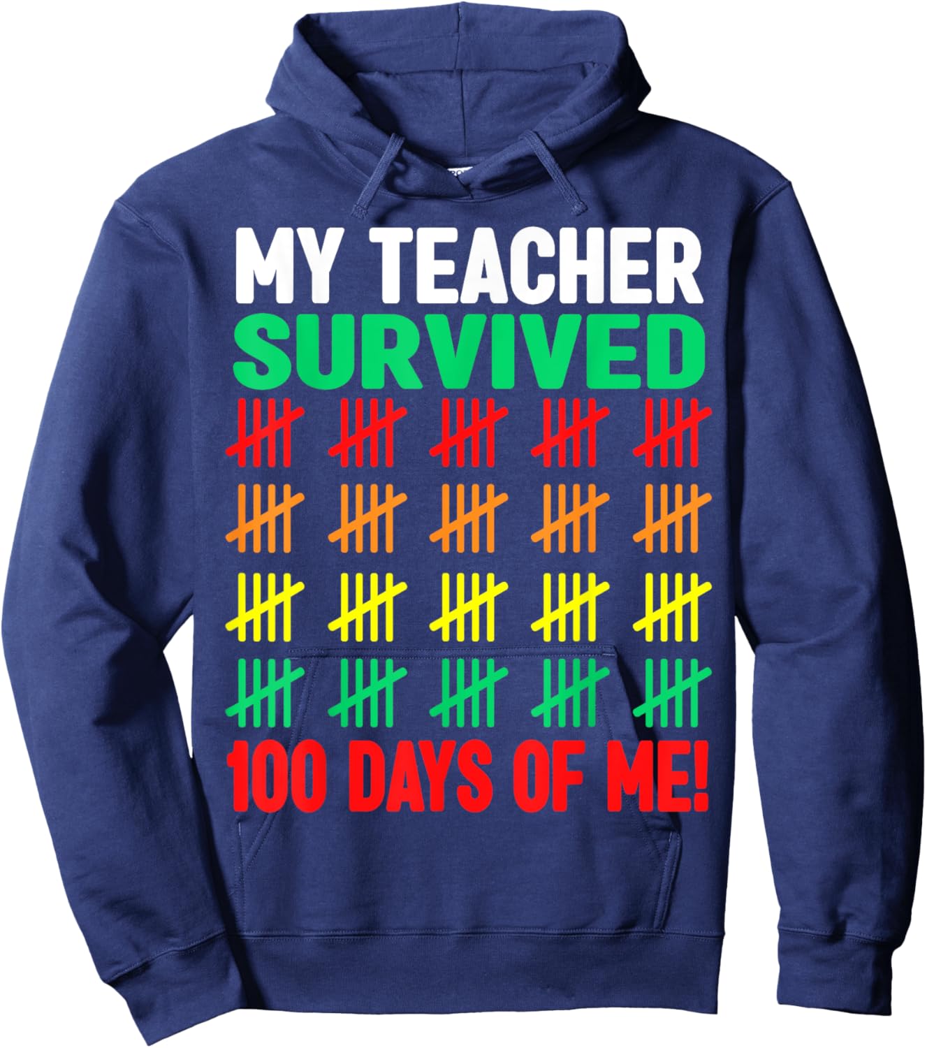 100 Days of School shirt Kids 100th Day of School Costume Hoodie - Hoodie | Navy