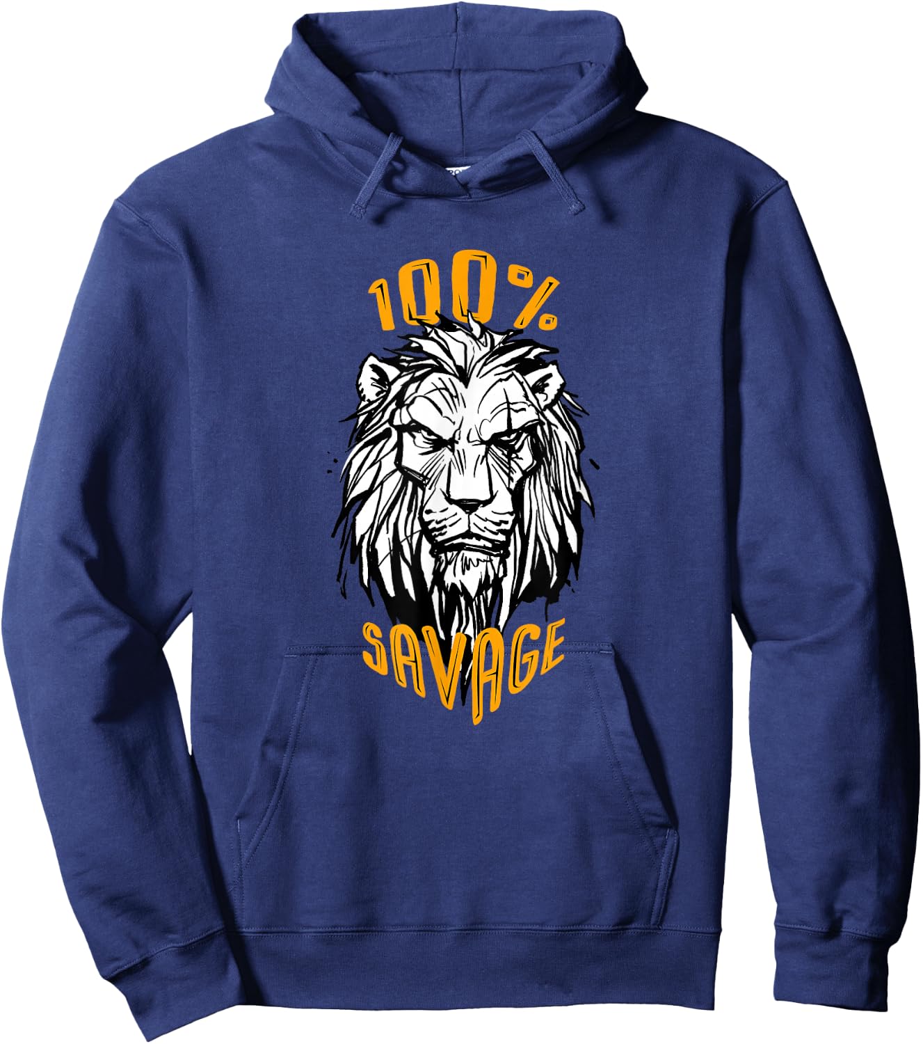 Disney The Lion King Scar 100% Savage Live Action Hoodie - Hoodie | Navy