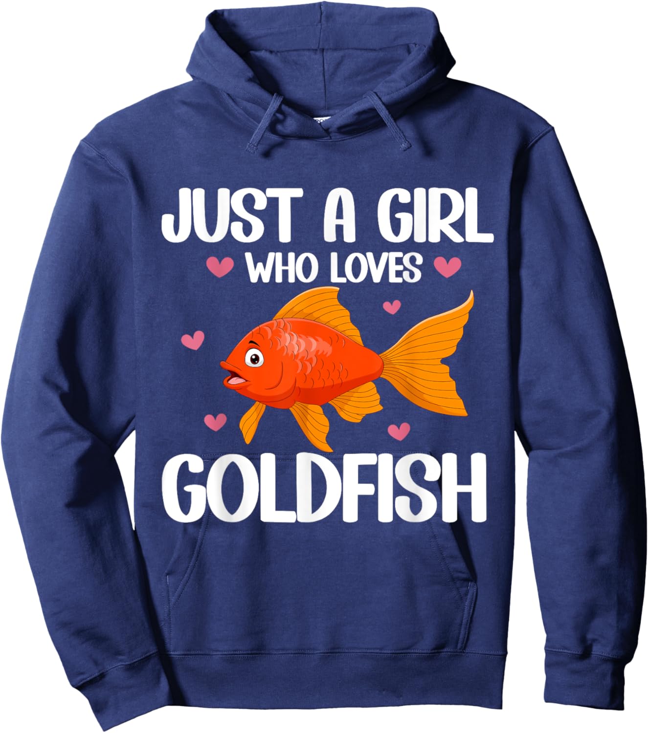 Just a Girl who loves Goldfish Hoodie - Hoodie | Navy