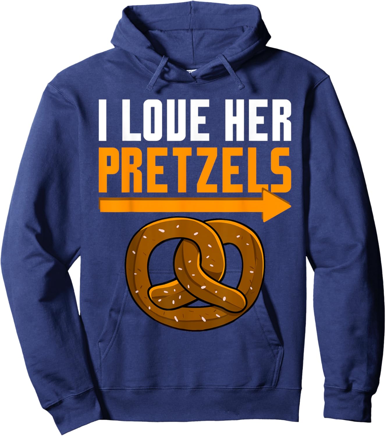 Oktoberfest I Love Her Pretzels Funny Boyfriend Couple Men Hoodie - Hoodie | Navy