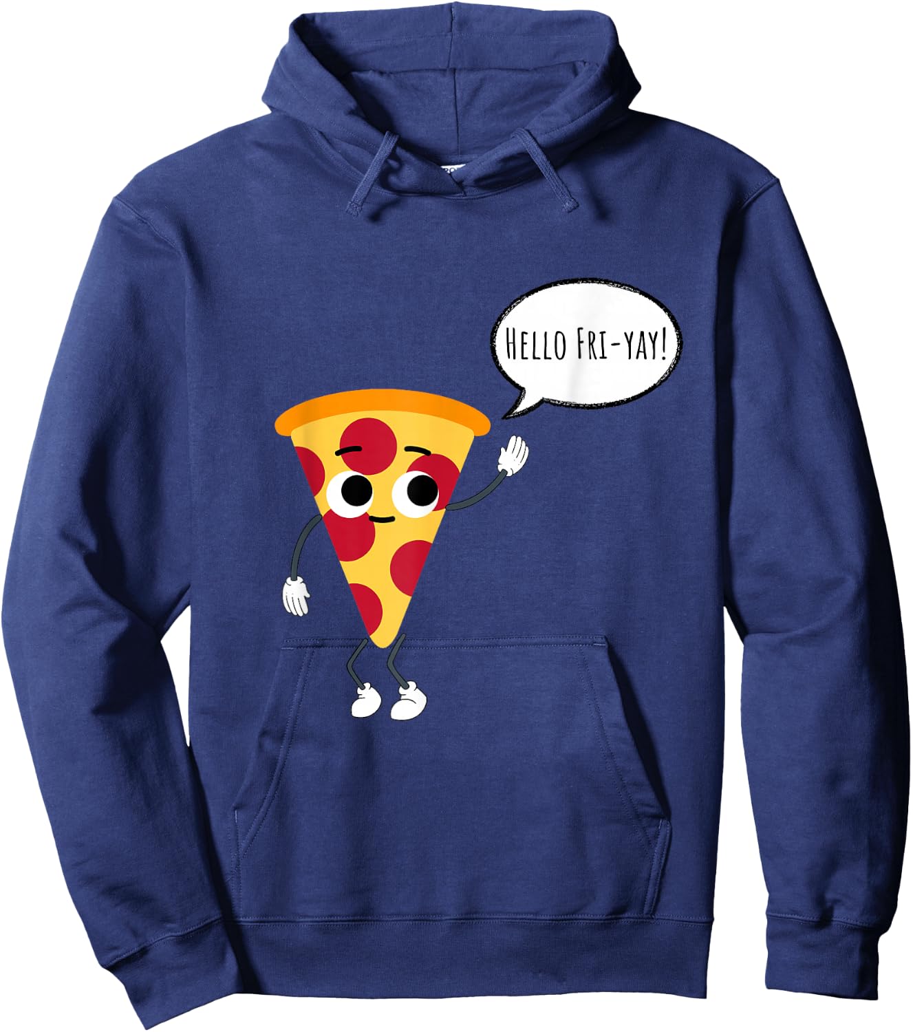 Funny Pizza Friday Men Women Kids Pizza Parlor Shop Hoodie - Hoodie | Navy