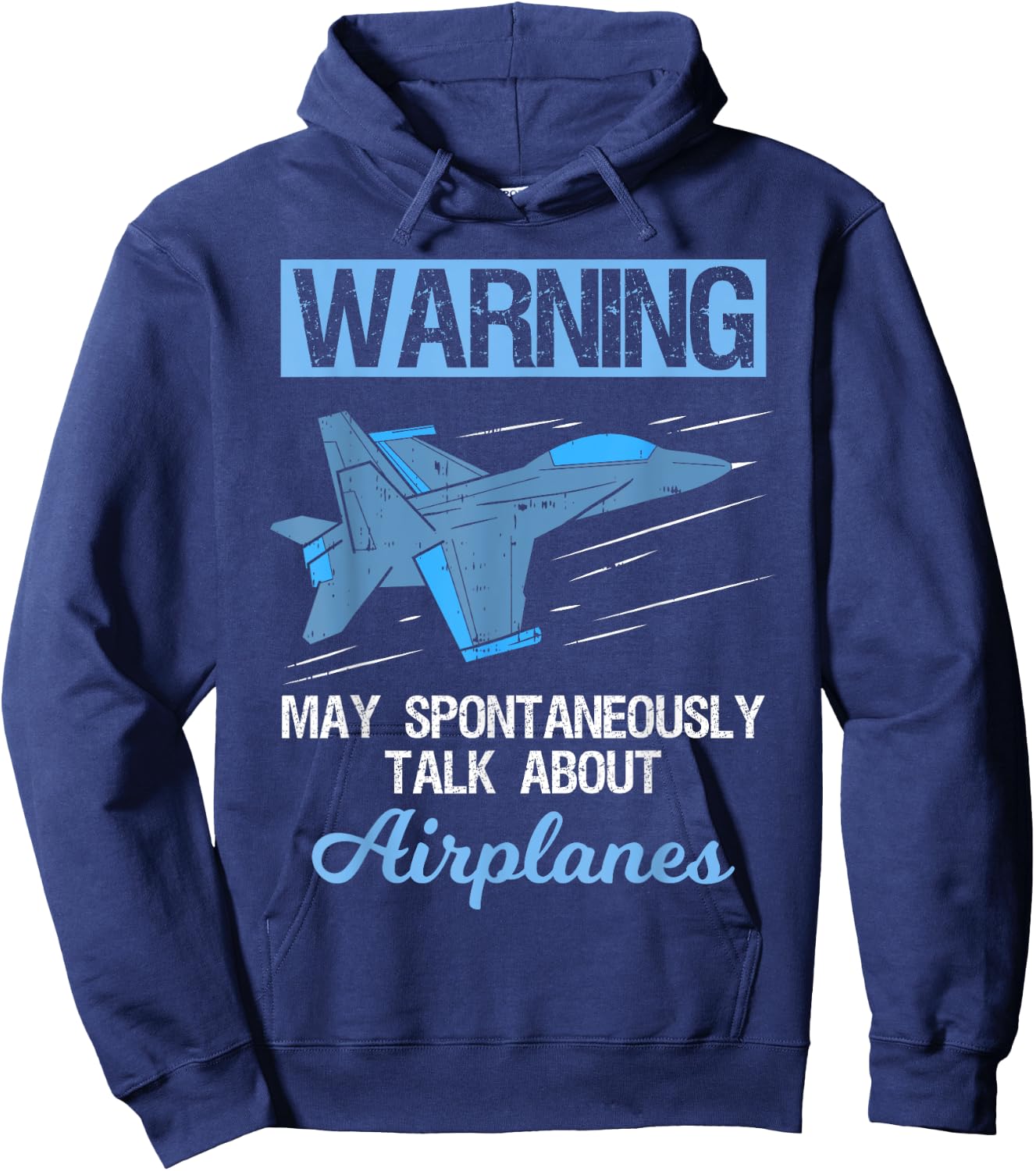 Funny Pilot Aviation Jet Fighter Aeroplane Plane Hoodie - Hoodie | Navy