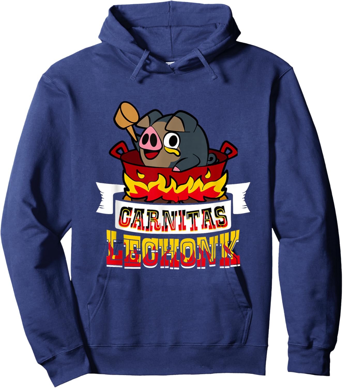 Pig Pork Fired Brew Carnitas Lechonk Cute Animal Revolution Hoodie - Hoodie | Navy