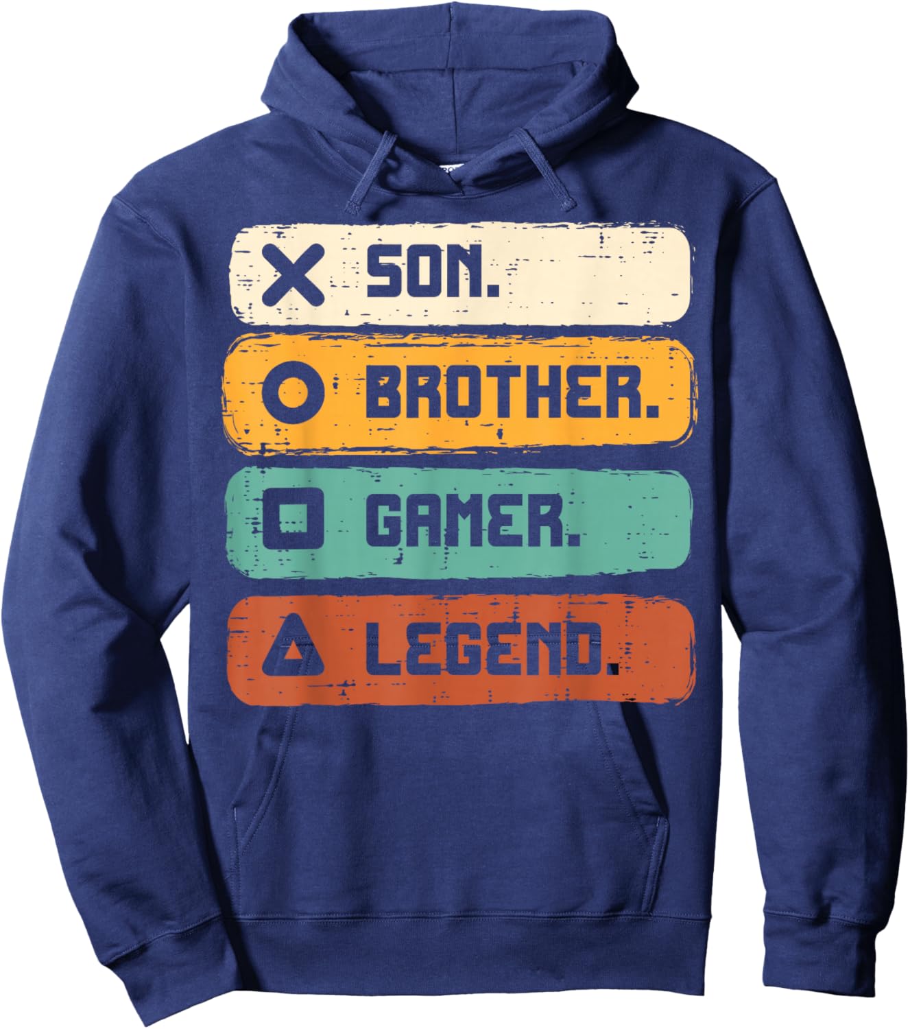 Son Brother Video Gamer Legend Gaming Men Boys Kids Teens Hoodie - Hoodie | Navy