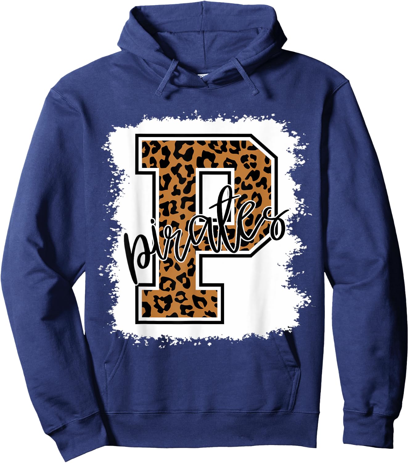 Pirates School Sports Fan Team Spirit Hoodie - Hoodie | Navy