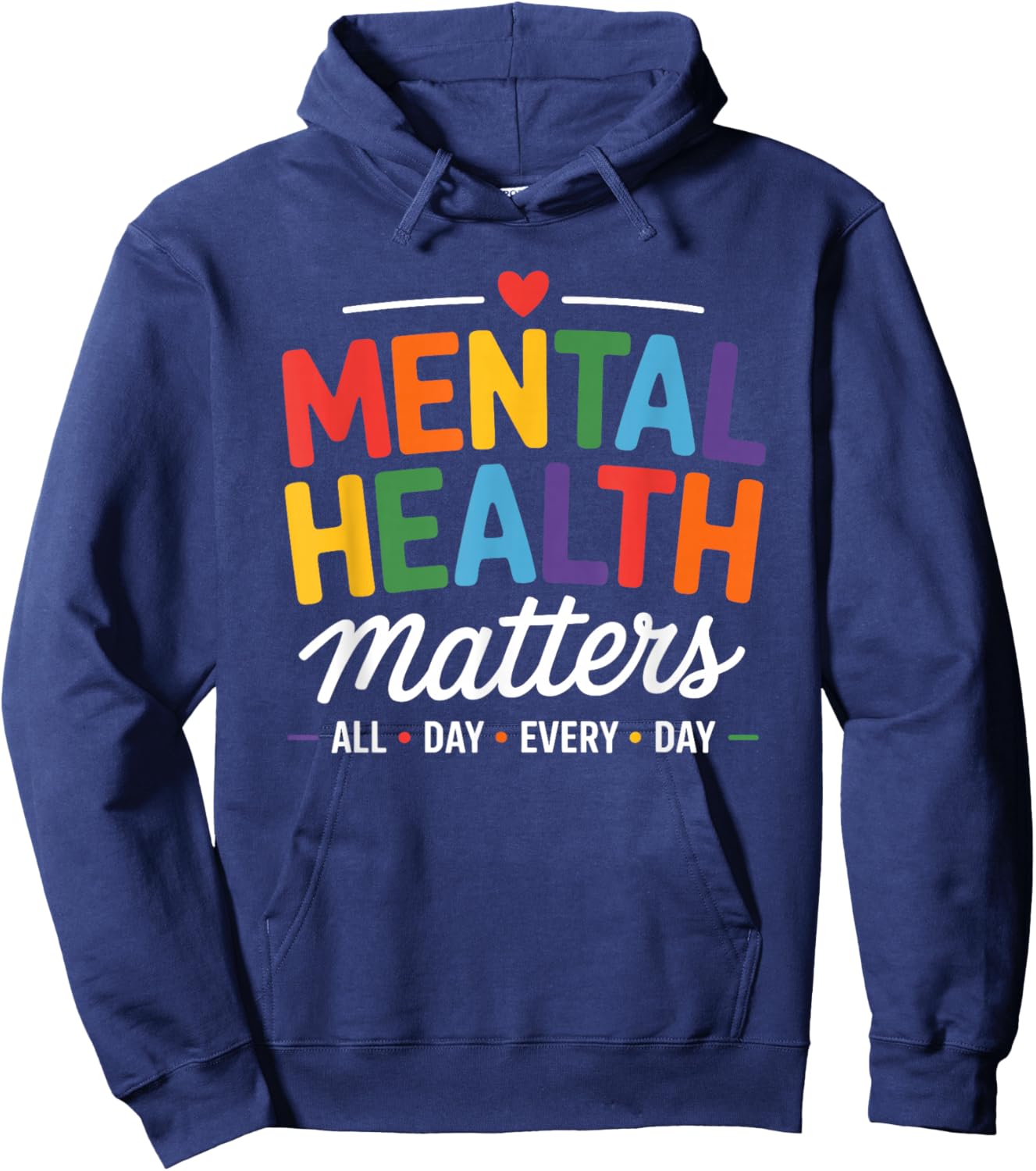 Mental Health Matters Therapist Psychologist Hoodie - Hoodie | Navy