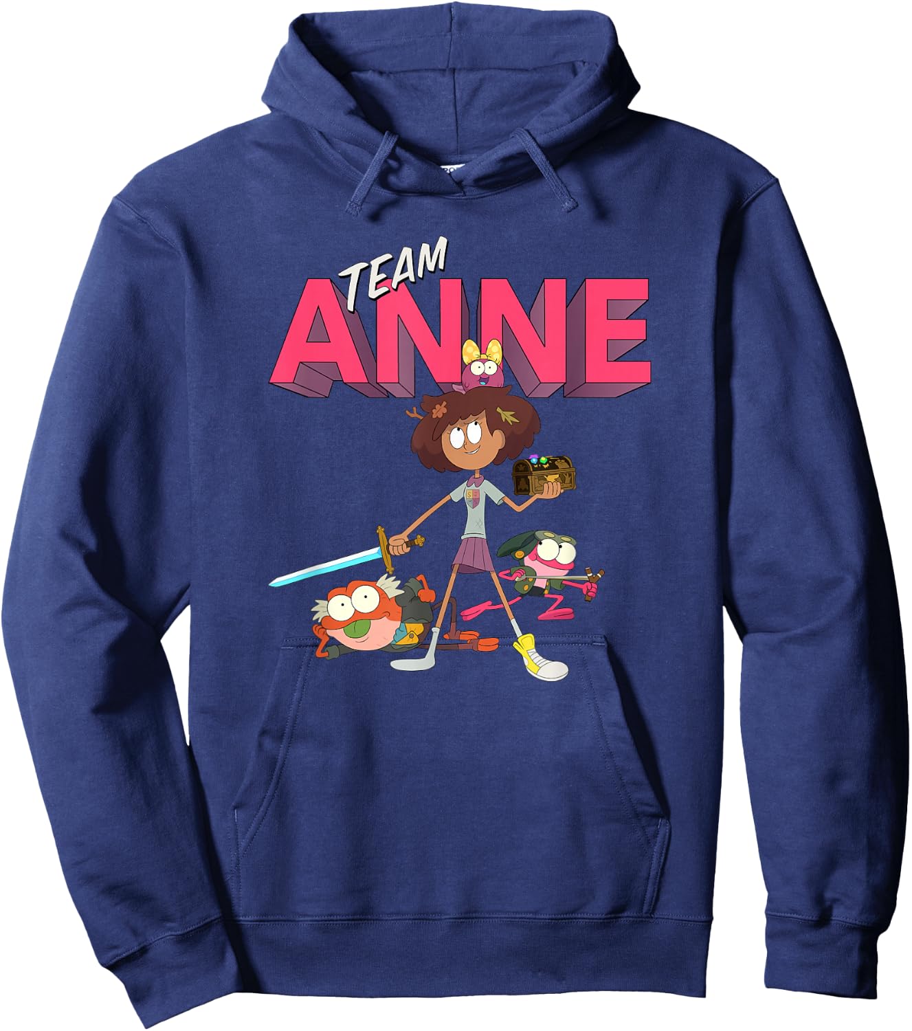 Disney Channel Amphibia Team Anne Small Hoodie - Hoodie | Navy