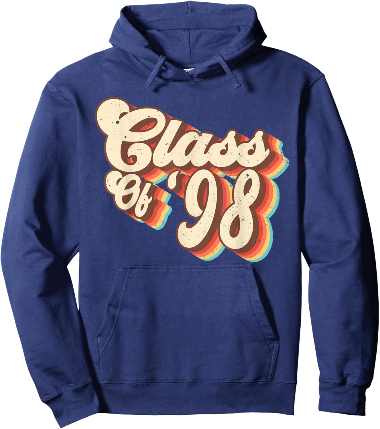 1998 Class Reunion Retro Class Of 98 High School Graduation Hoodie - Hoodie | Navy