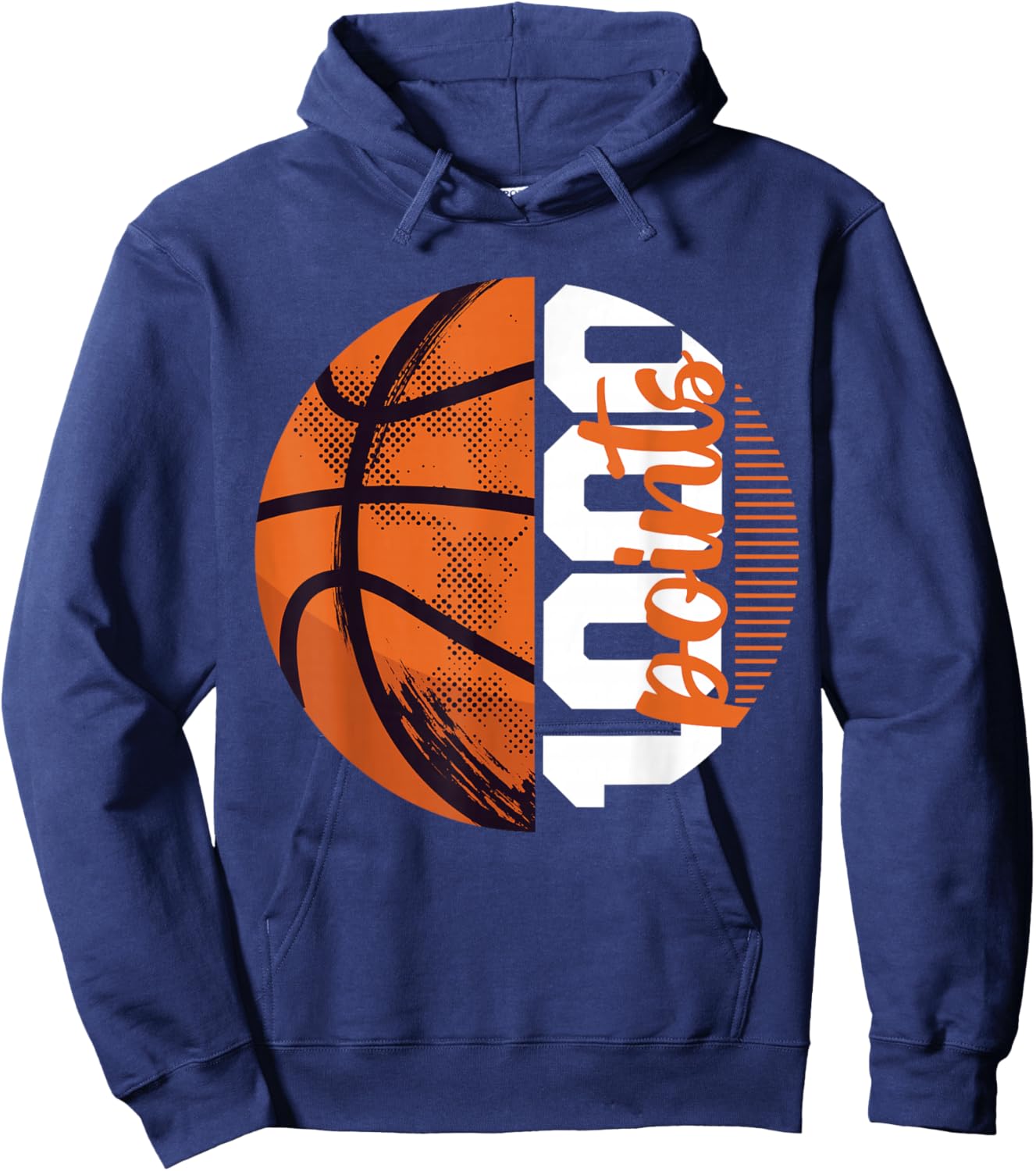 1000 Points Basketball Scorer High School Basketball Player Hoodie - Hoodie | Navy