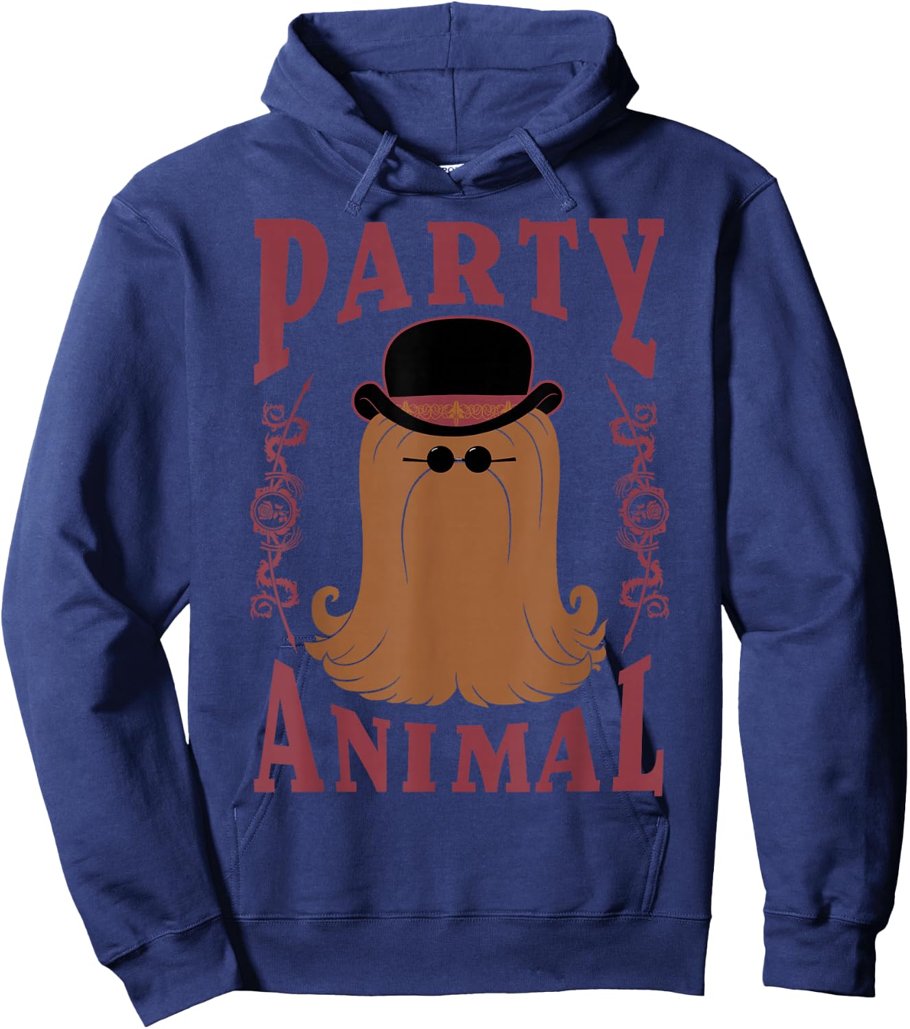 Addams Family Cousin It Party Animal Portrait Small Hoodie - Hoodie | Navy