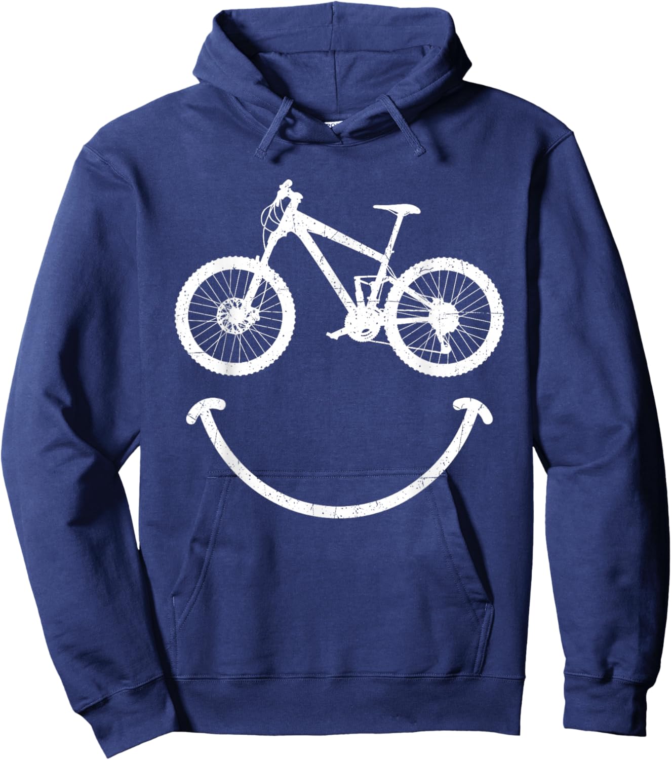 Mountain Biking - Bicycle Rider Cyclist Cycling Trail Riding Hoodie - Hoodie | Navy
