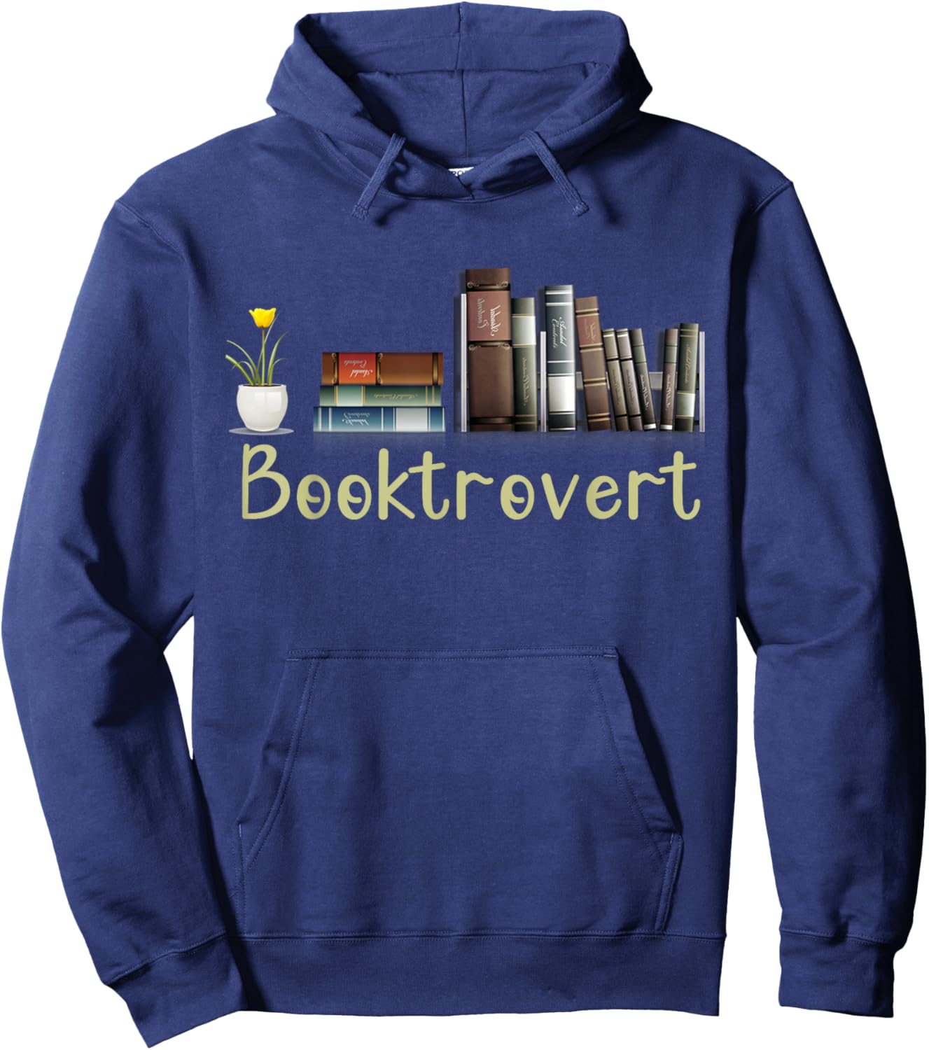 Booktrovert Hoodie - Hoodie | Navy