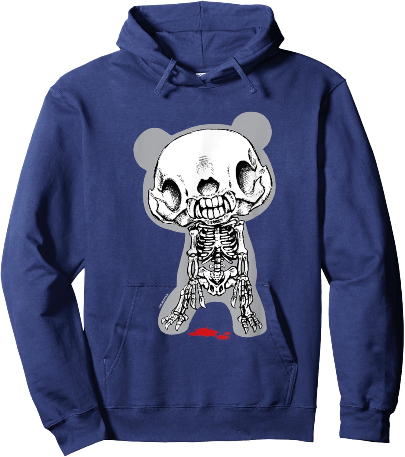 Gloomy Bear The Naughty Grizzly Skeleton Anime Manga Hoodie - Hoodie | Navy