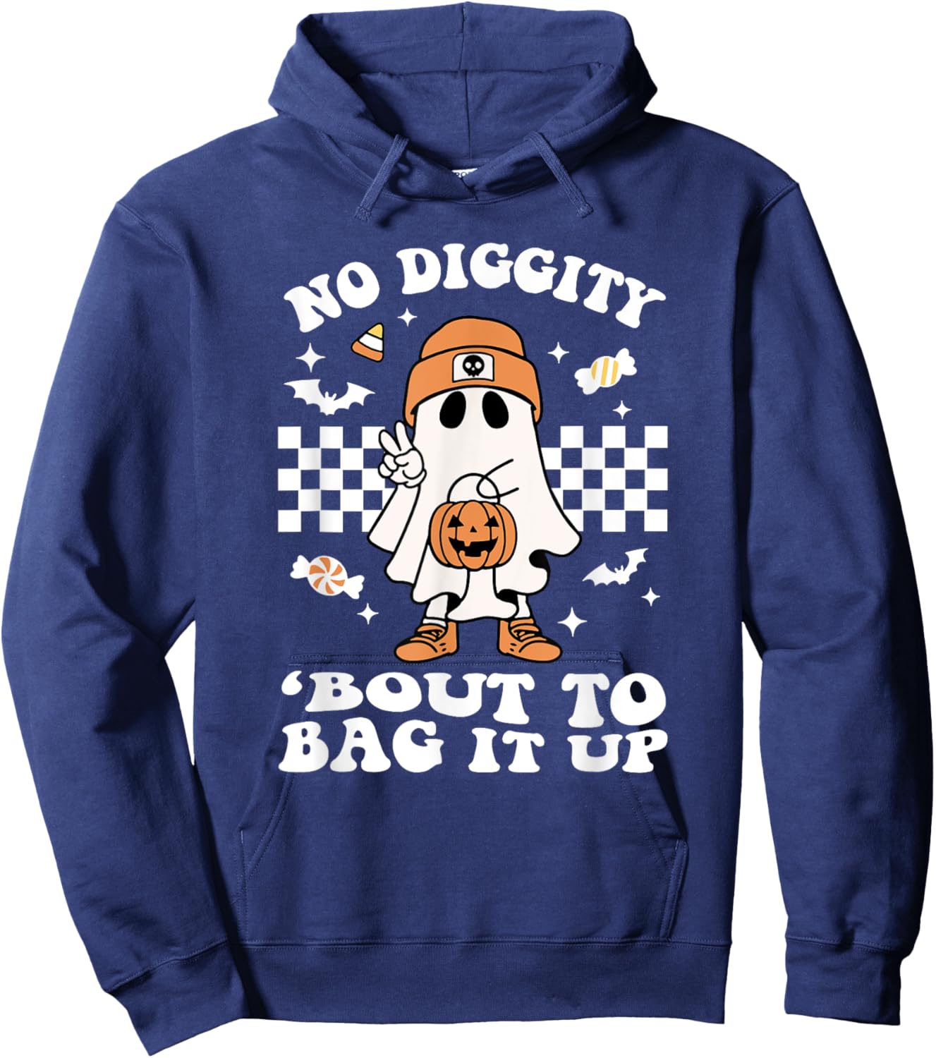 No Diggity 'Bout To Bag It Up Hoodie - Hoodie | Navy