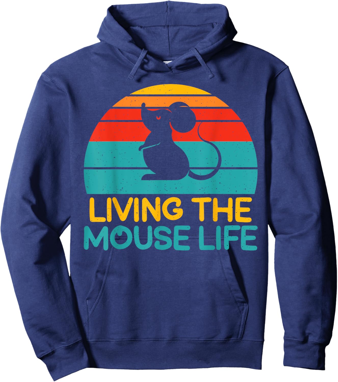 Living the Mouse Life Mouse Hoodie - Hoodie | Navy