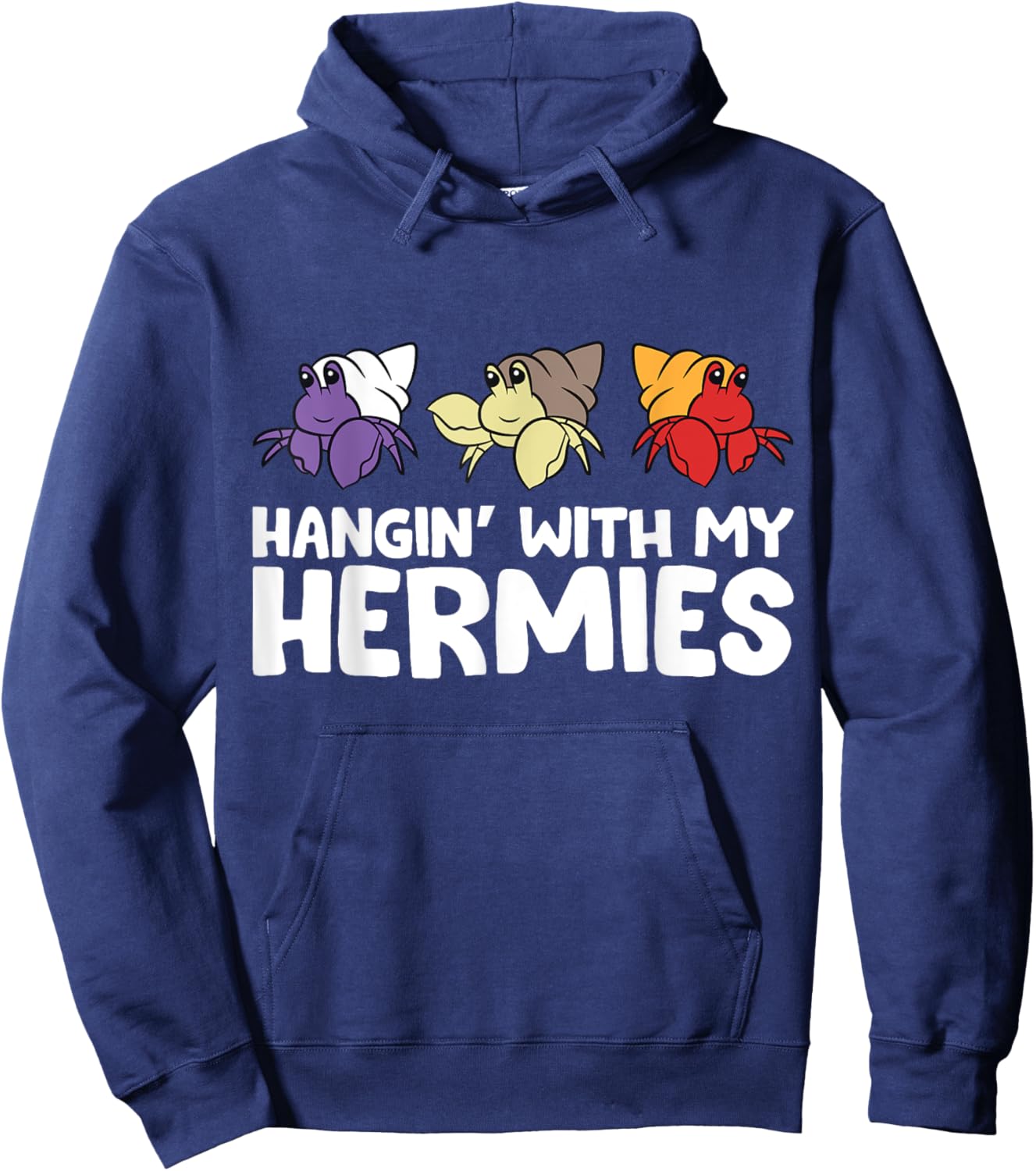 Funny Hermit Crabs Lover Gifts Hermit Crab Owner - Black, Small - Casual Humorous Pet - -Hermit Crab Lovers Hoodie - Hoodie | Navy