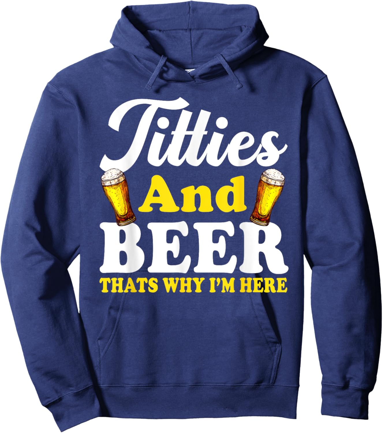 Funny Beer Lover Men Women Adults Graphic Alcohol Drinkers Hoodie - Hoodie | Navy