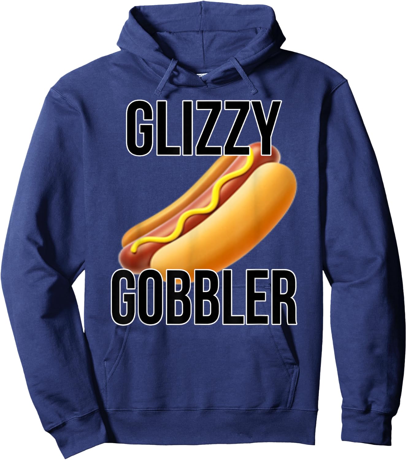 Glizzy Gobbler Shirt | Glizzy Hot Dogs | Glizzy Gang Hoodie - Hoodie | Navy