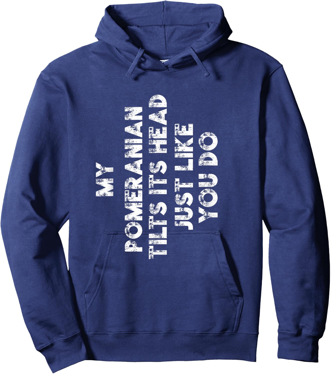 Pomeranian Mom Dad Funny Dog Lover Gift Women Men Kids Hoodie - Hoodie | Navy