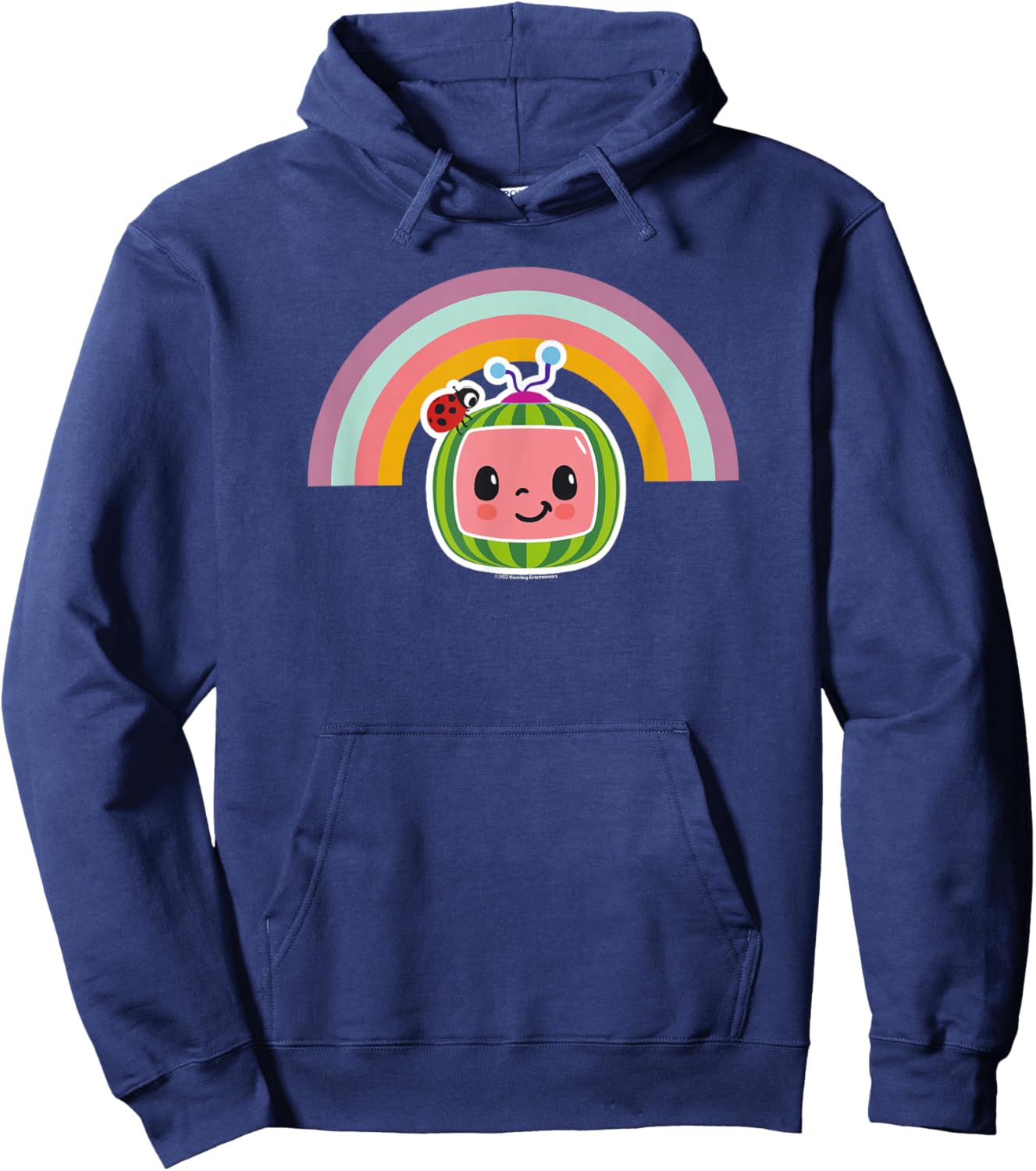 CoComelon Classic Rainbow Smiling Face Hoodie - Hoodie | Navy