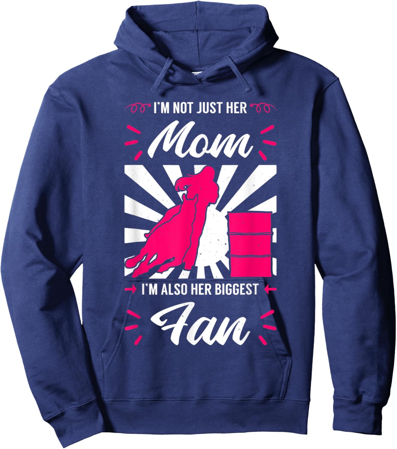 Barrel Racing Mom Cowboy Cowgirl Race Rodeo Mother's Day Hoodie - Hoodie | Navy