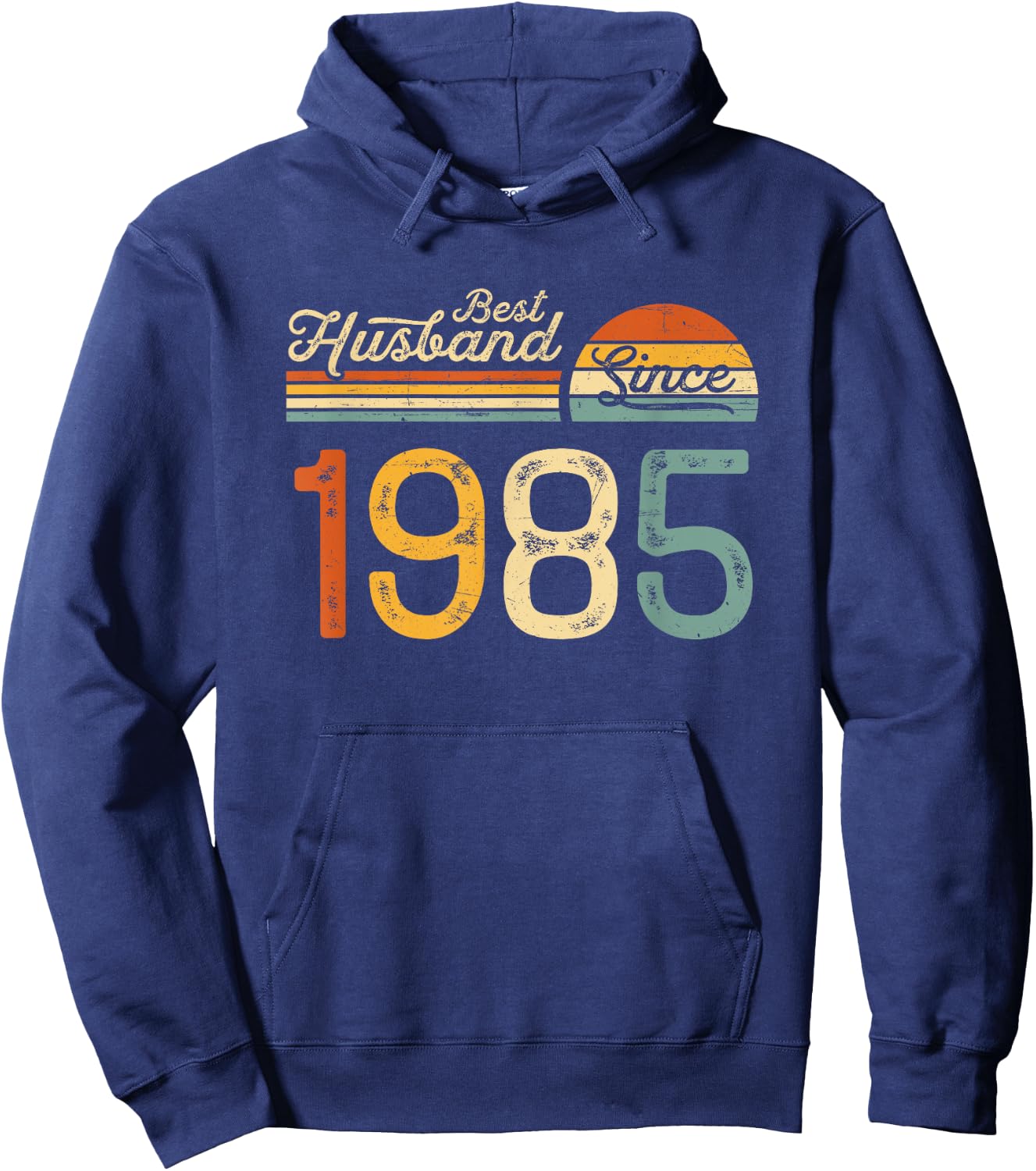 40th wedding anniversary 40 years - Best Husband Since 1985 Hoodie - Hoodie | Navy