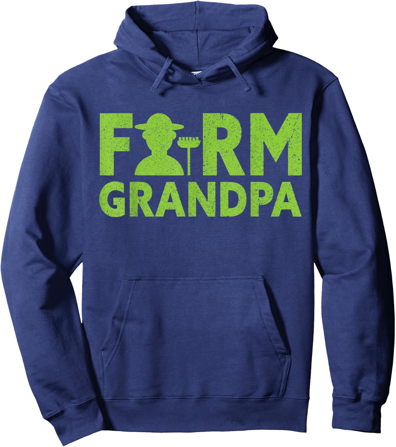 Farm Grandpa | Local Farm Lover Funny Farmer Grandpa Hoodie - Hoodie | Navy