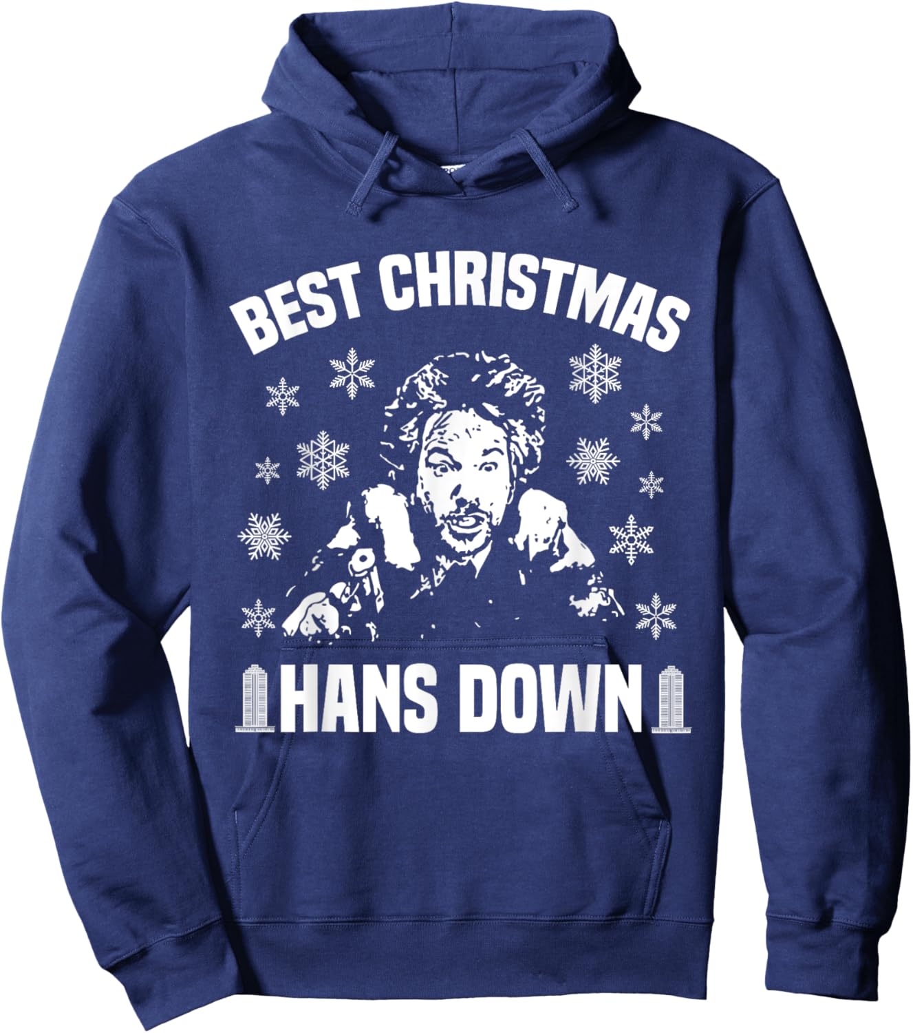 Best Christmas Hans Down Funny Dad Joke Christmas Hoodie - Hoodie | Navy