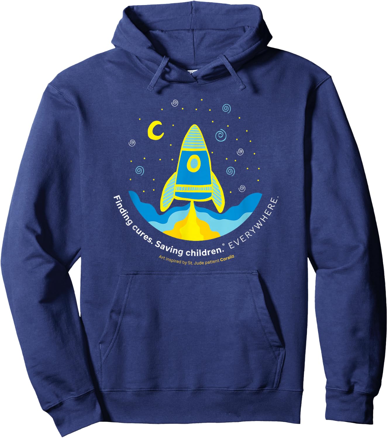 St. Jude Patient Coraliz Rocket Blue Hoodie - Hoodie | Navy