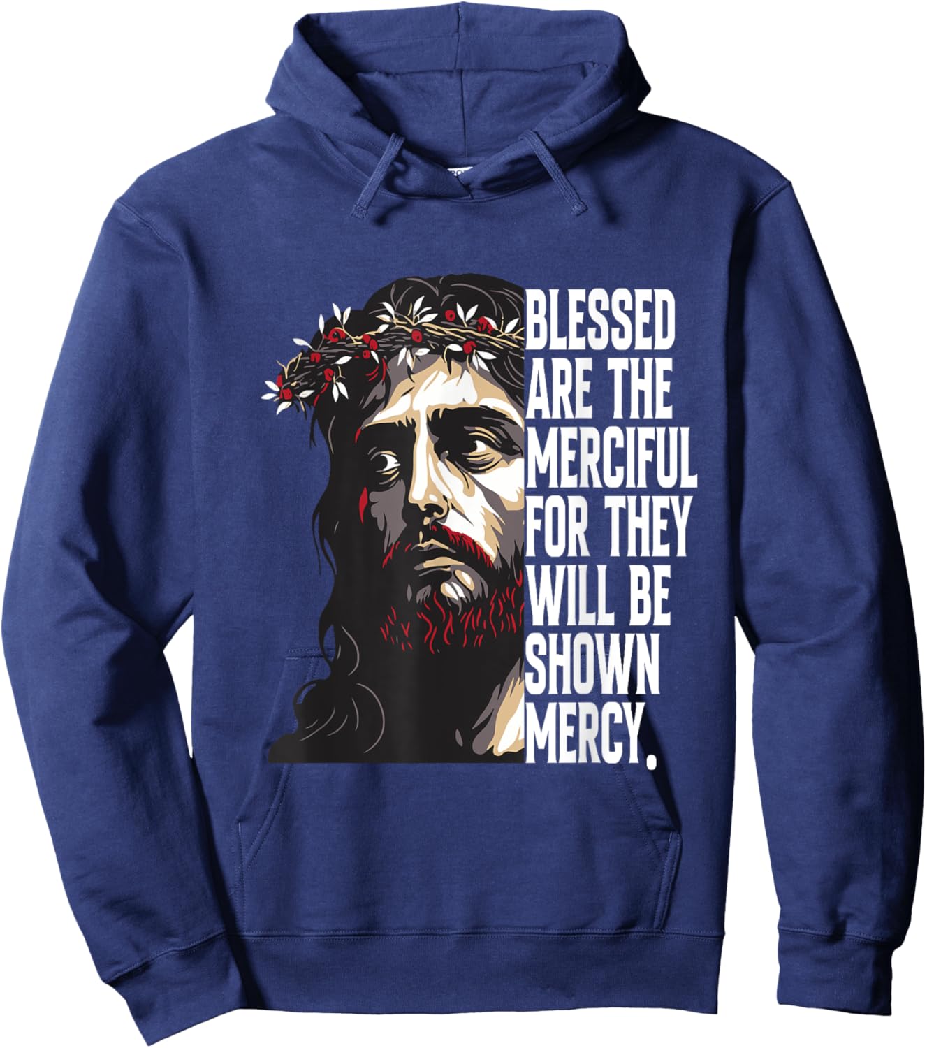 Jesus Christ Bible Verse Christianity Jesus Hoodie - Hoodie | Navy