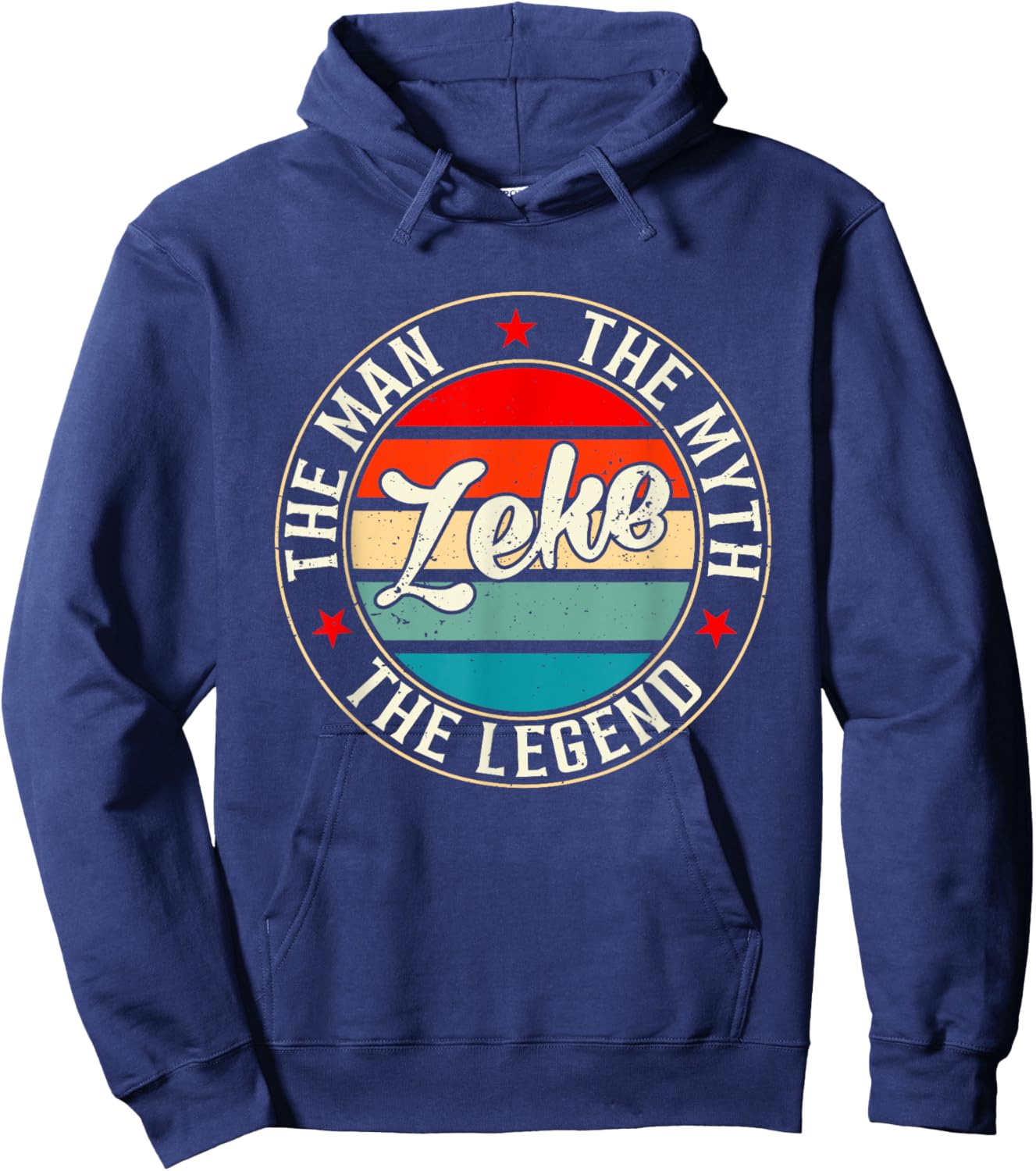 ZEKE The Man The Myth The Legend Shirt Funny Personalized Hoodie - Hoodie | Navy