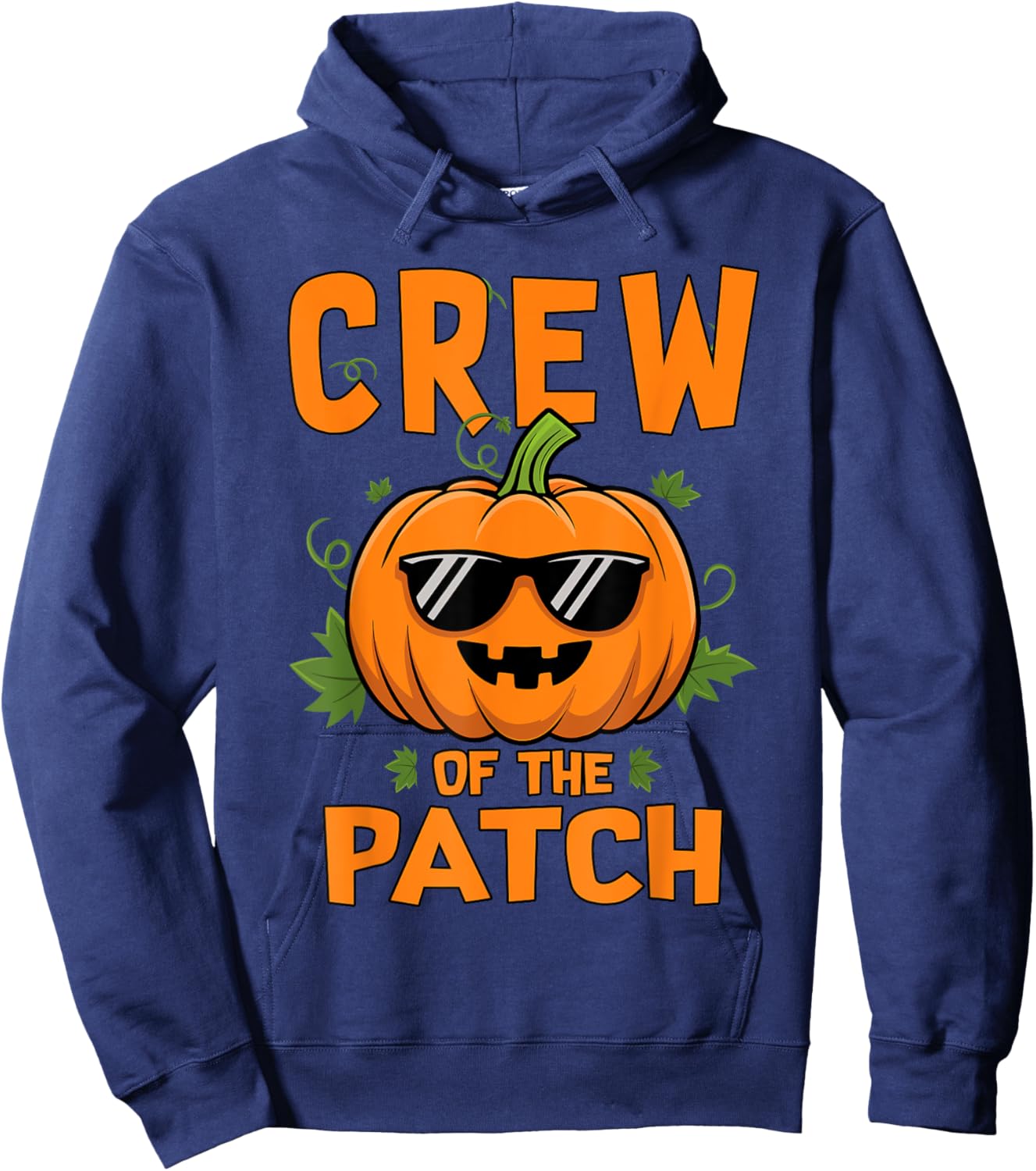 Pumpkin Crew of the Patch Family Matching Halloween Hoodie - Hoodie | Navy
