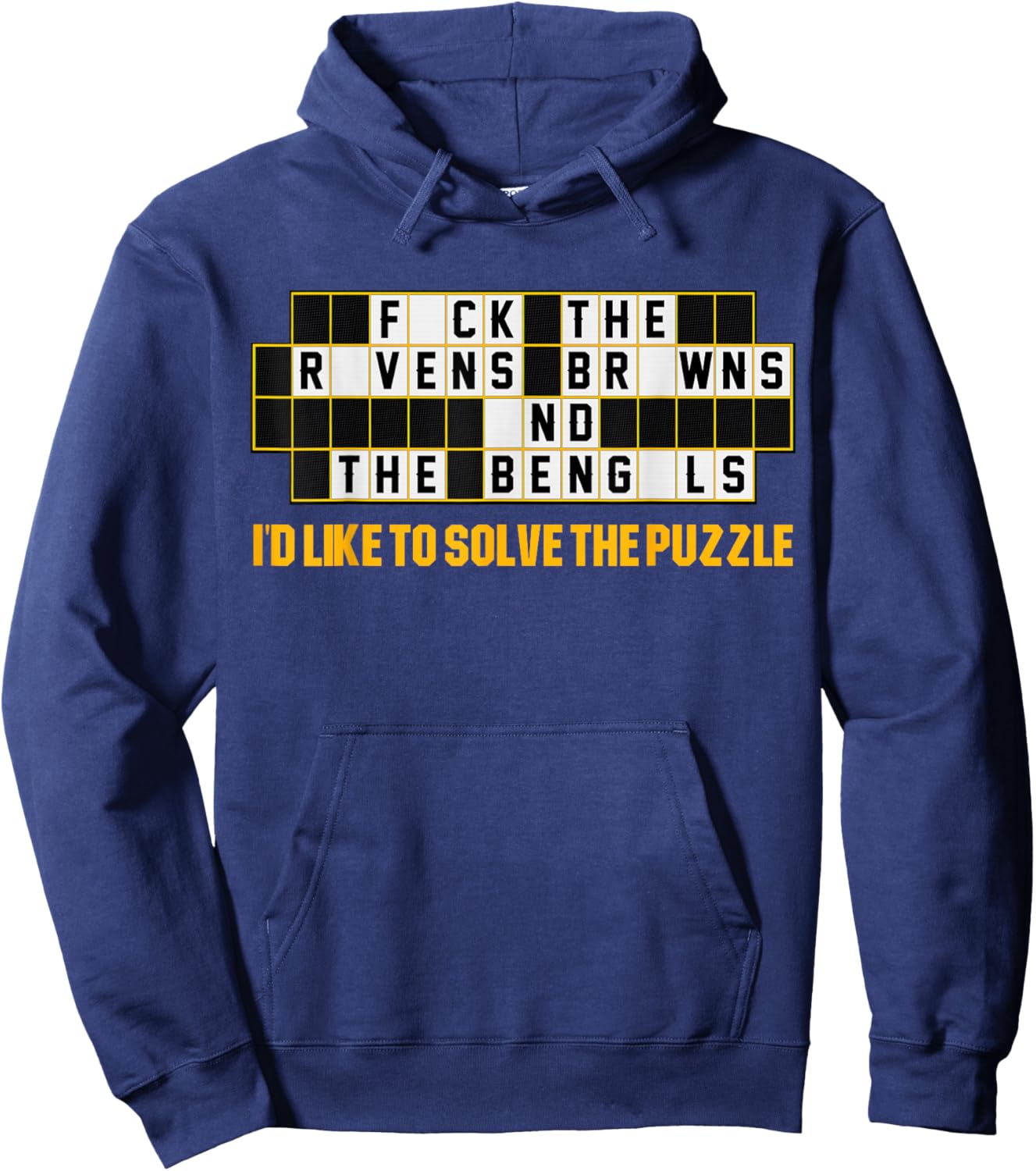 Pittsburgh Football: I'd like to solve the puzzle, game show Hoodie - Hoodie | Navy