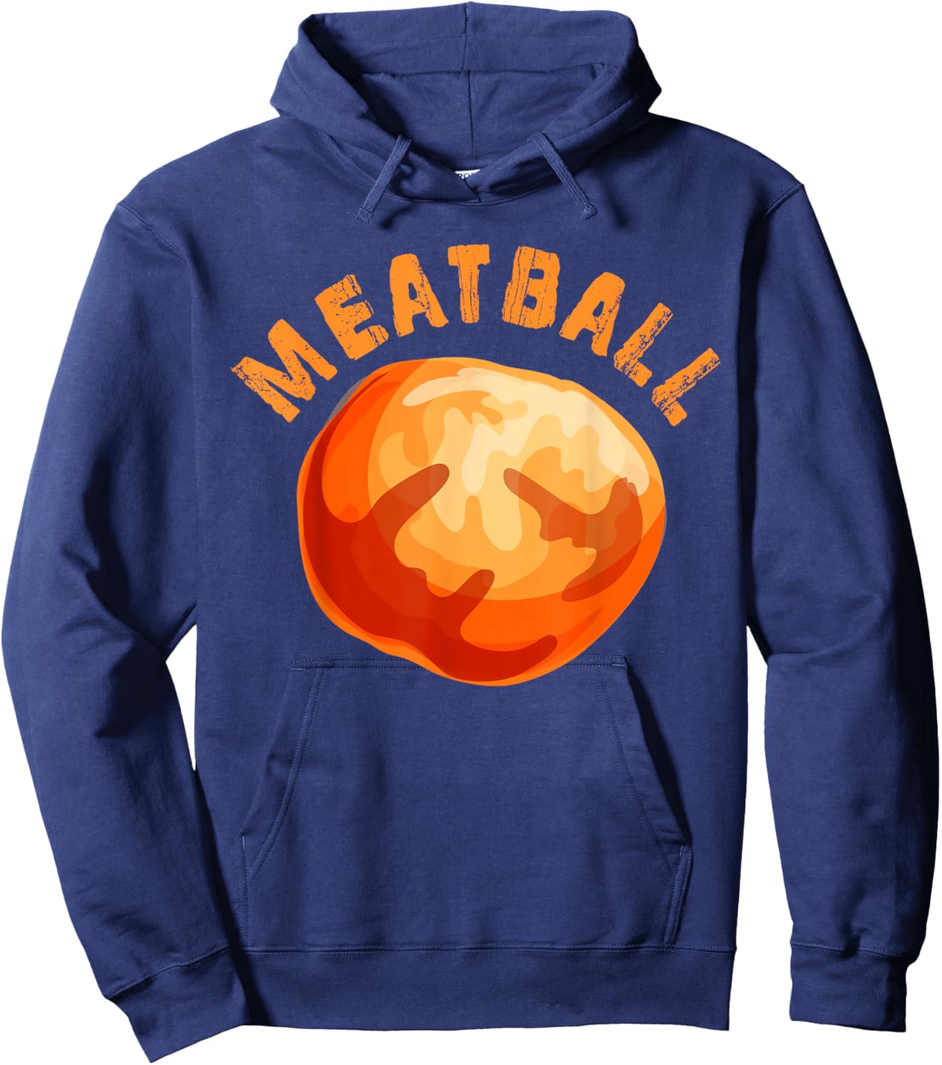 Meatball Graphic Costume Italian Chef Foodie Protein Lover Hoodie - Hoodie | Navy